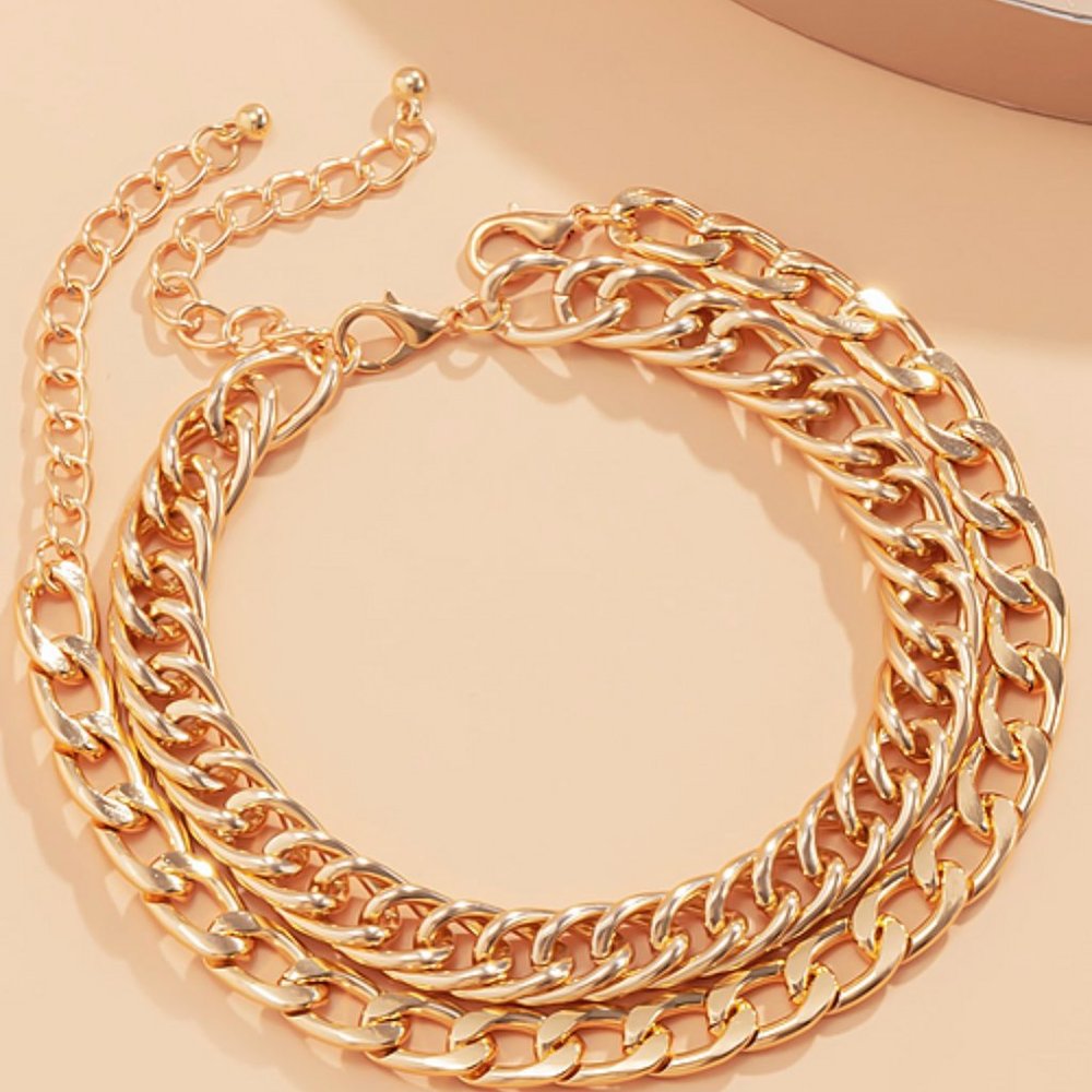 "Off The Chain" 2PC Anklet Set - Picture 4 of 4